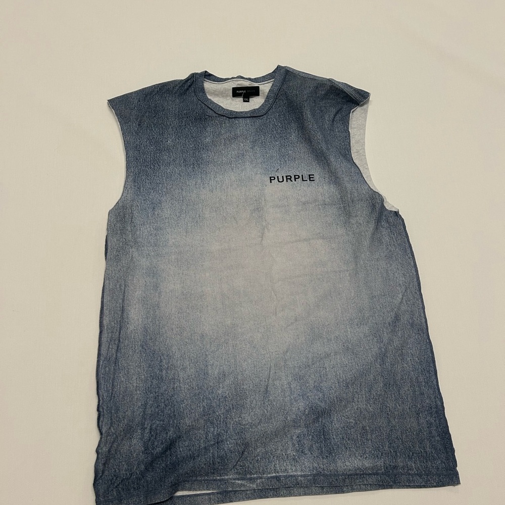 Purple Men's Blue Tank Top